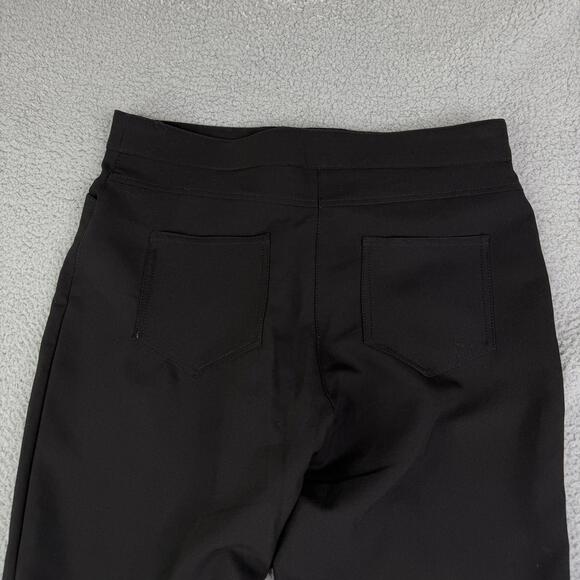 ZARA WOMAN Black Trousers High Waist Flared Leg Career Pants Size L (W: 34 L:34) - Picture 10 of 15